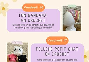 Atelier créatif : petit chat en crochet