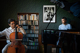 Marc Benyahia Kouider, violoncelle Emmanuel Mouroux, piano - Agrandir l'image (fenêtre modale)