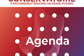 Visuel "Agenda" du Conservatoire de Grand Poitiers